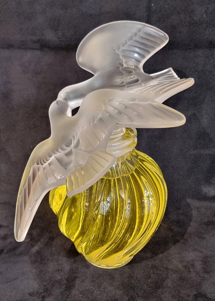  Marc Lalique Nina Ricci Giant Crystal Perfume Bottle Air Du Temps -photo-4