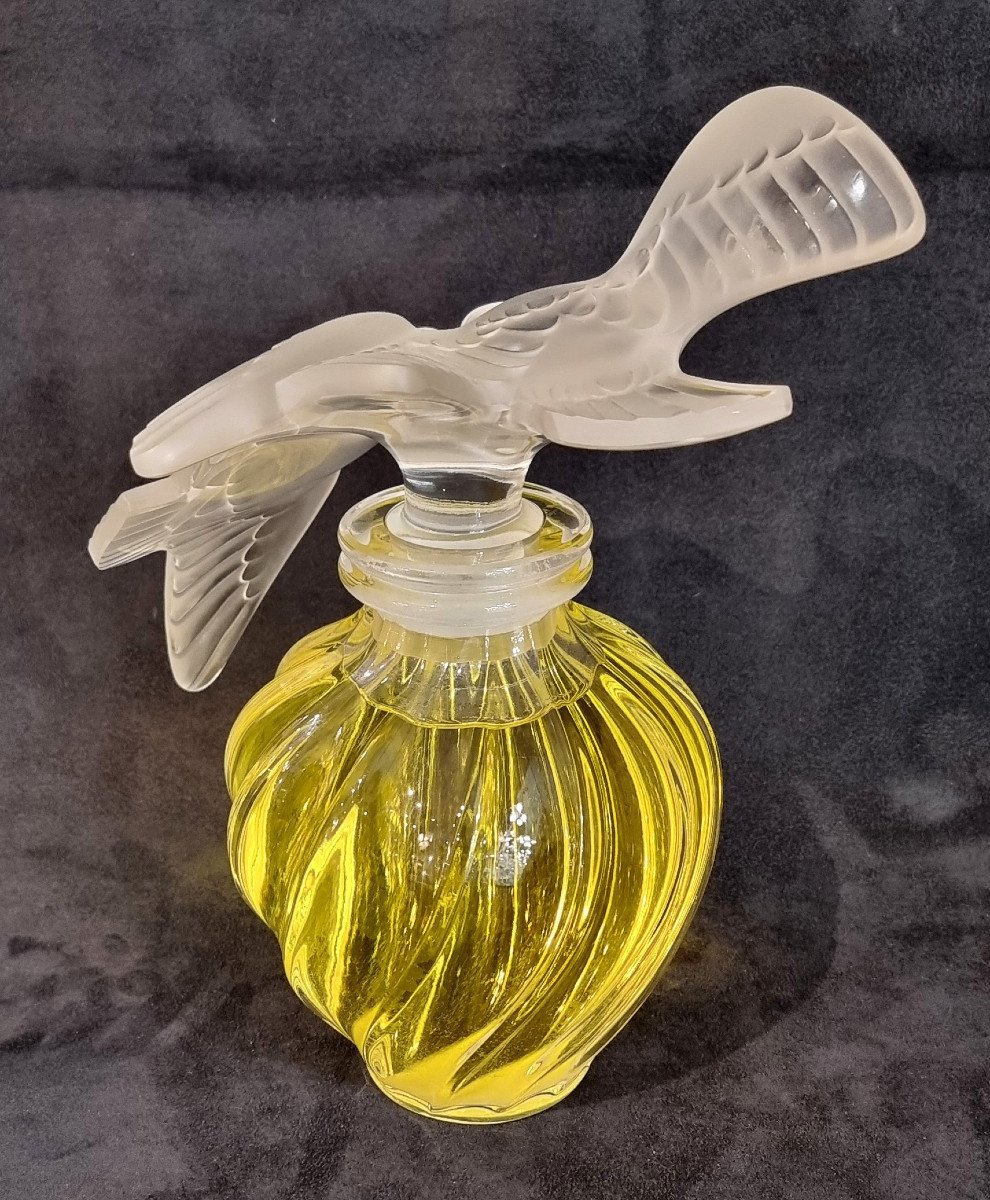  Marc Lalique Nina Ricci Giant Crystal Perfume Bottle Air Du Temps -photo-1