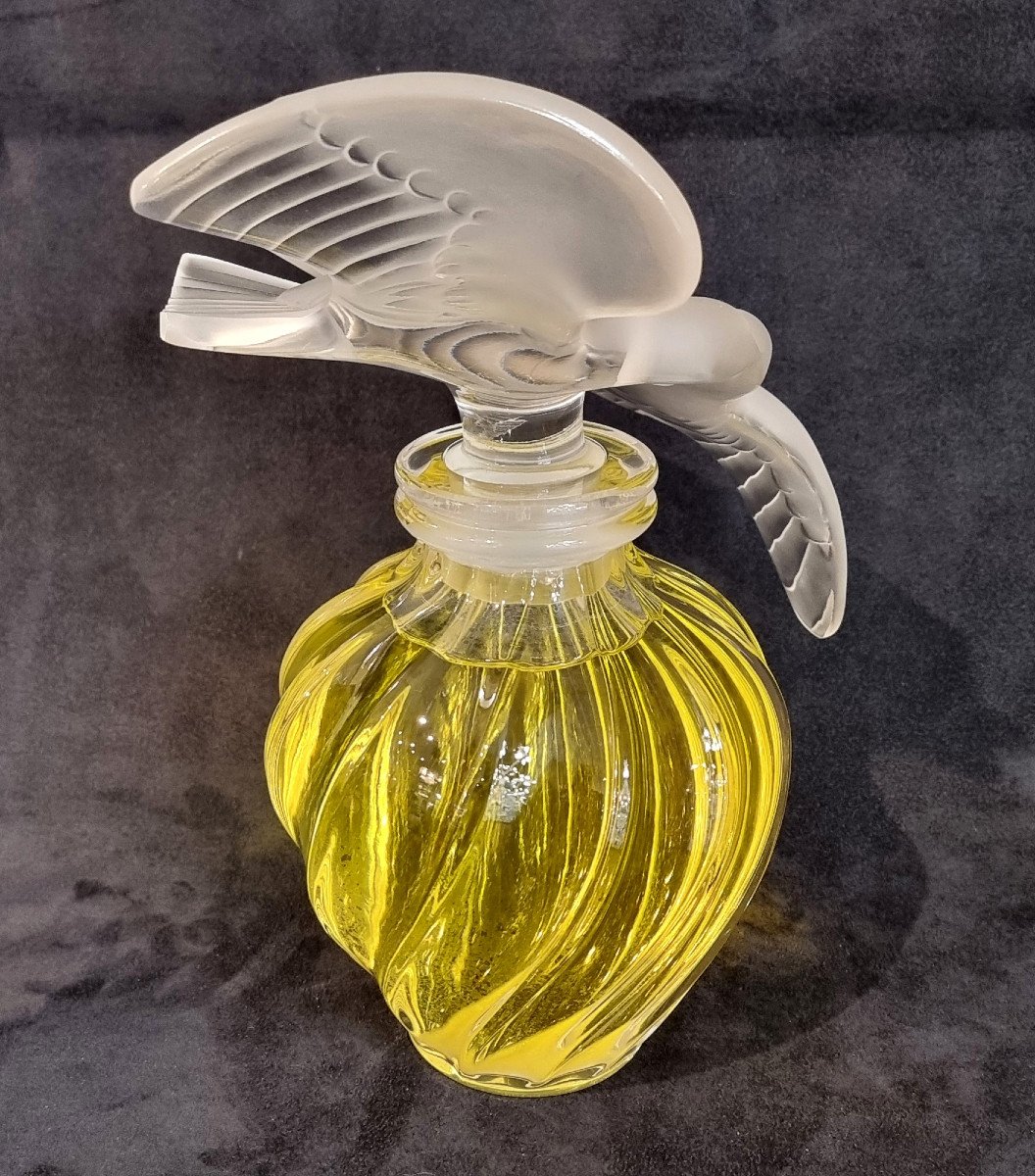  Marc Lalique Nina Ricci Giant Crystal Perfume Bottle Air Du Temps -photo-2