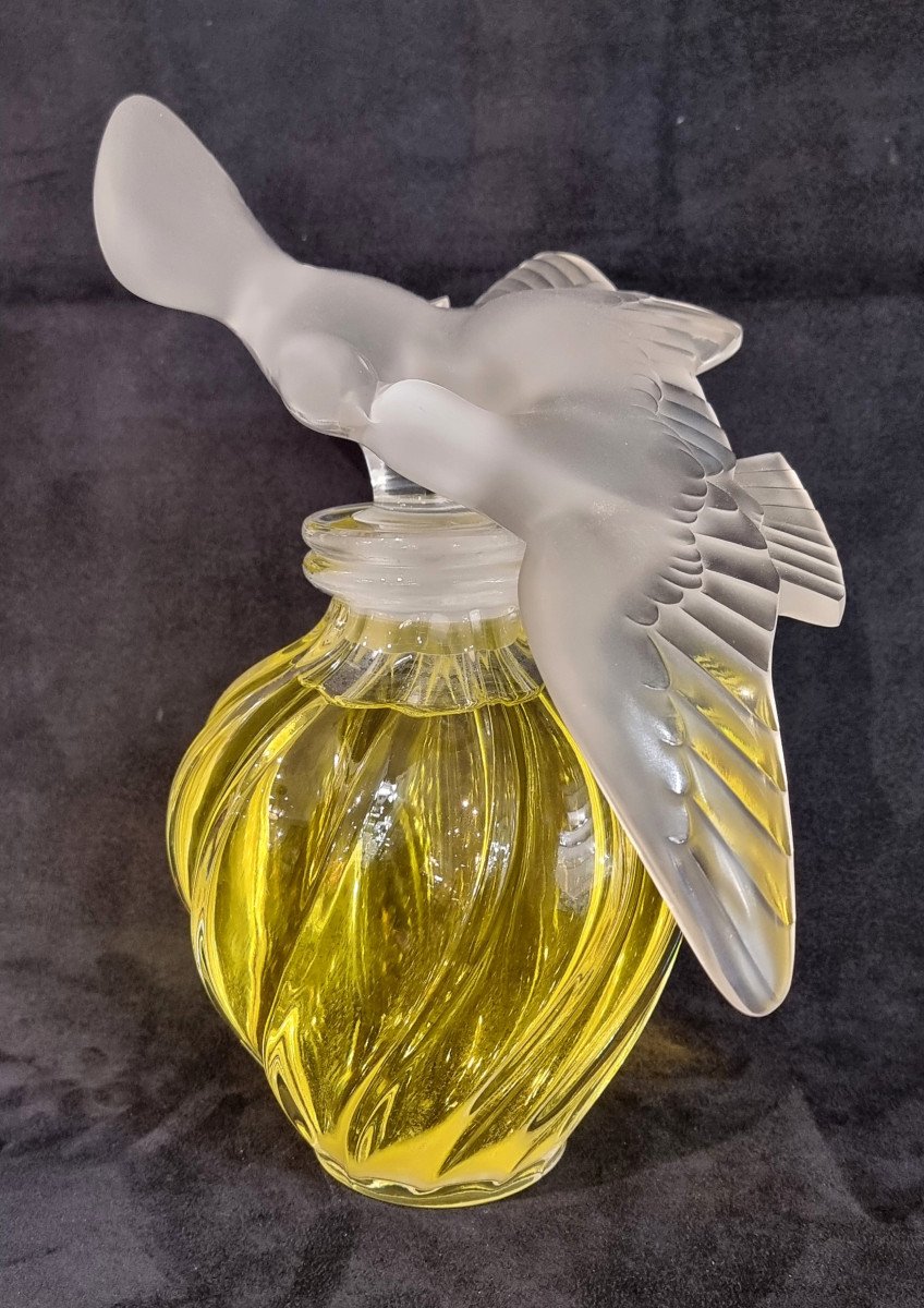  Marc Lalique Nina Ricci Giant Crystal Perfume Bottle Air Du Temps -photo-3