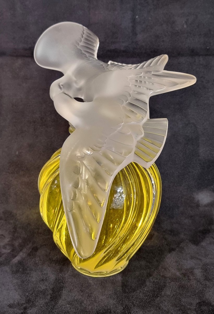  Marc Lalique Nina Ricci Giant Crystal Perfume Bottle Air Du Temps 