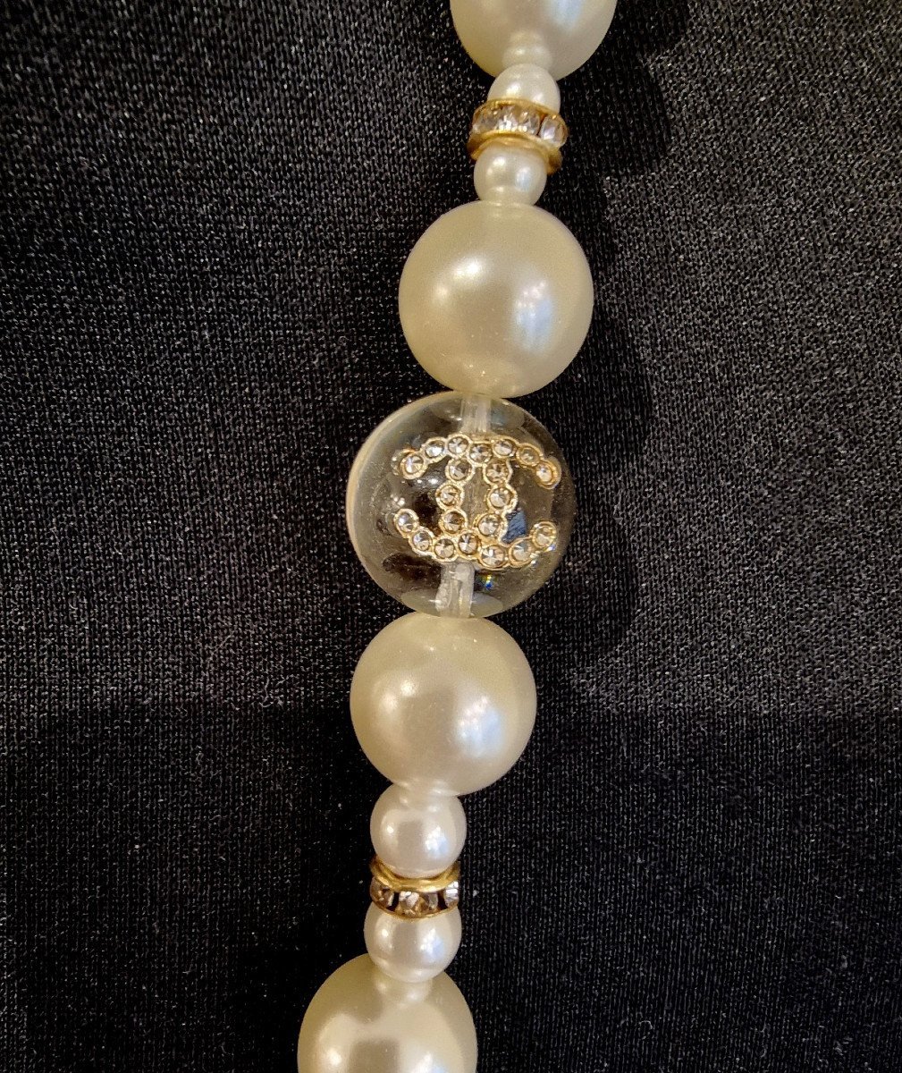 Chanel Pearl Necklace Titled Chanel In Inclusion-photo-1