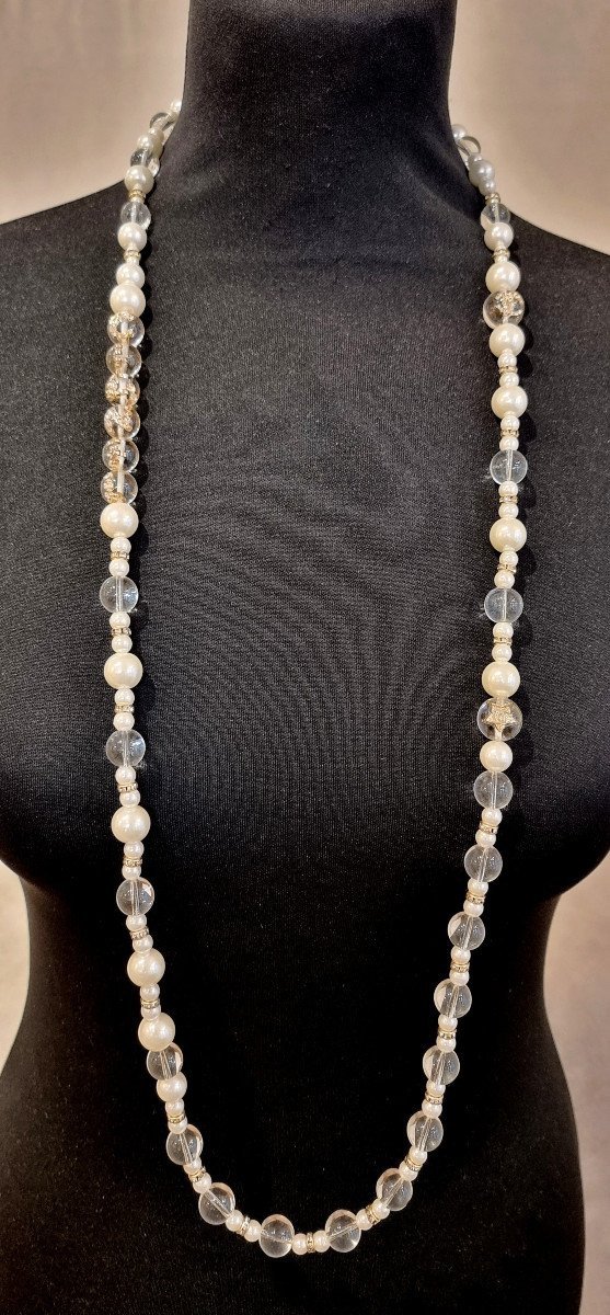 Chanel Pearl Necklace Titled Chanel In Inclusion