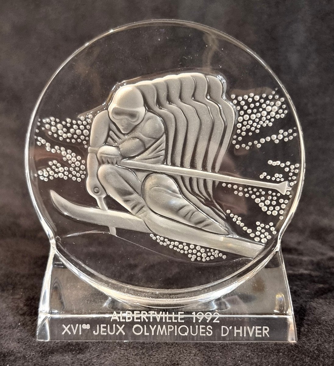 Lalique Ski & Ski Jumping Alberville 1992 XVIth Winter Olympic Games Limited Edition -photo-3