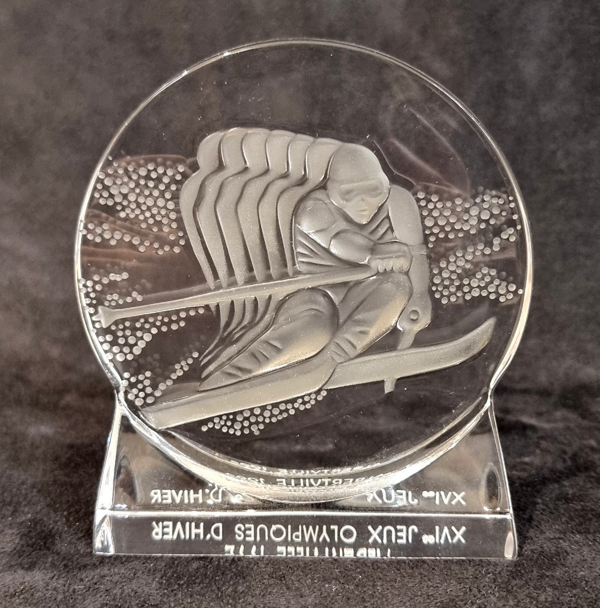 Lalique Ski & Ski Jumping Alberville 1992 XVIth Winter Olympic Games Limited Edition -photo-4