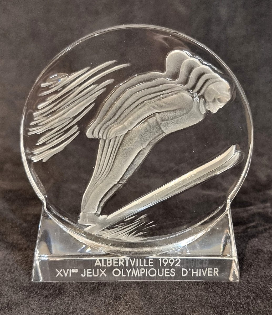 Lalique Ski & Ski Jumping Alberville 1992 XVIth Winter Olympic Games Limited Edition -photo-1