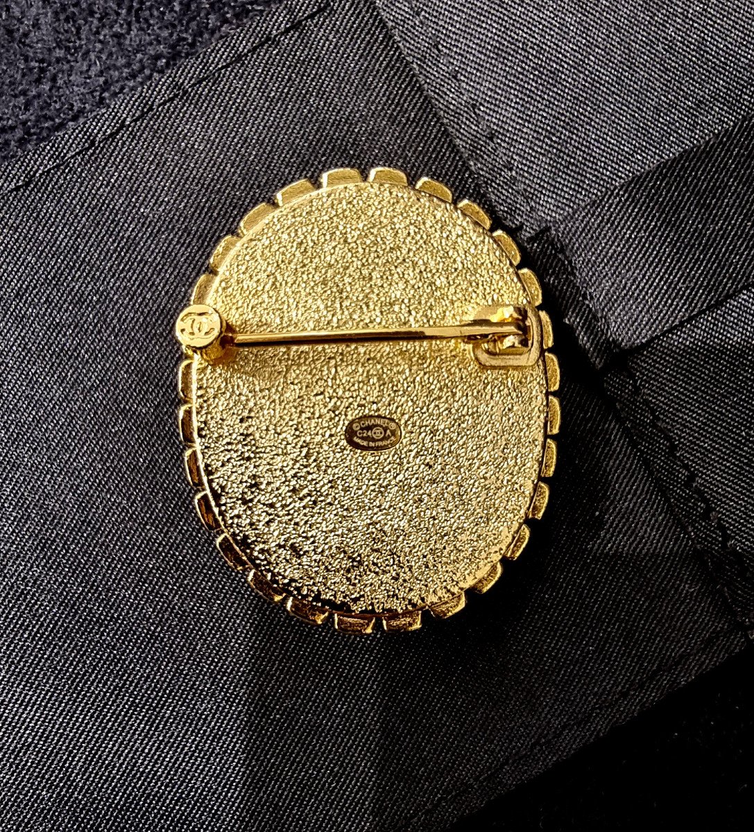 Chanel Crystal & Enamel Brooch-photo-2