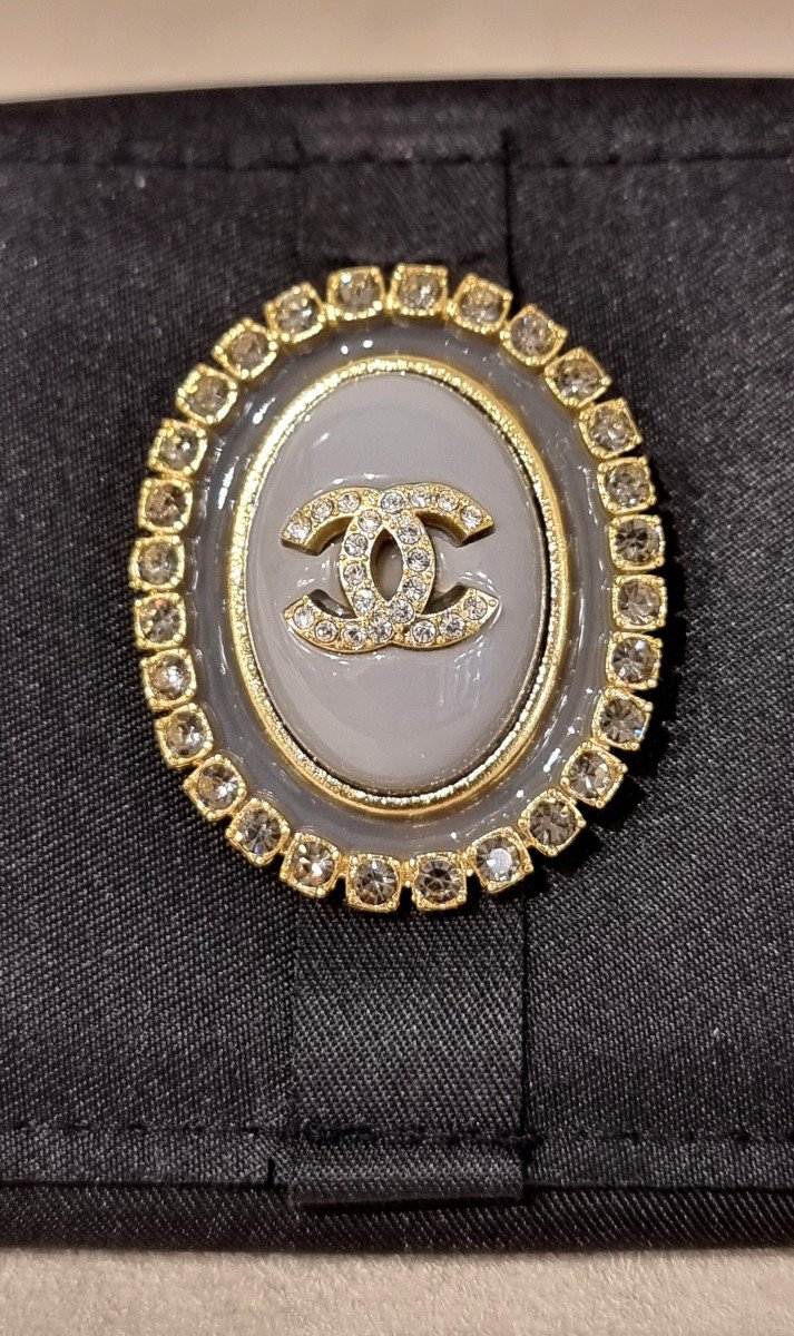 Chanel Crystal & Enamel Brooch