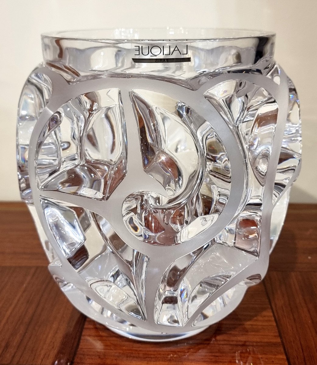 Lalique Vase Cristal Modèle Tourbillons-photo-1