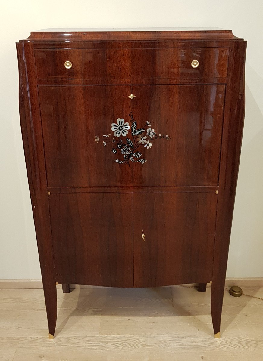 Jules Leleu Secretary Rosewood & Marquetry 1940-1945 