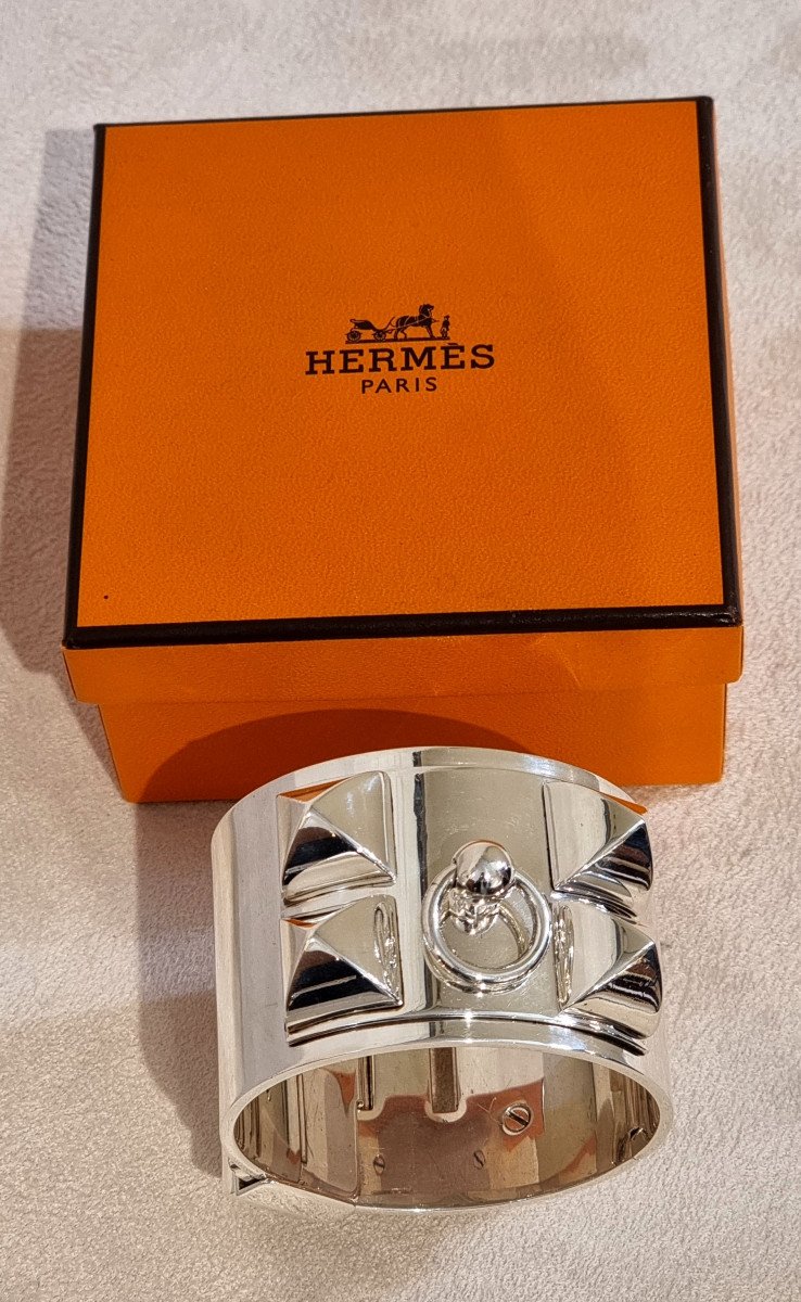 Hermès Bracelet Collier De Chien En Argent 925 Millièmes