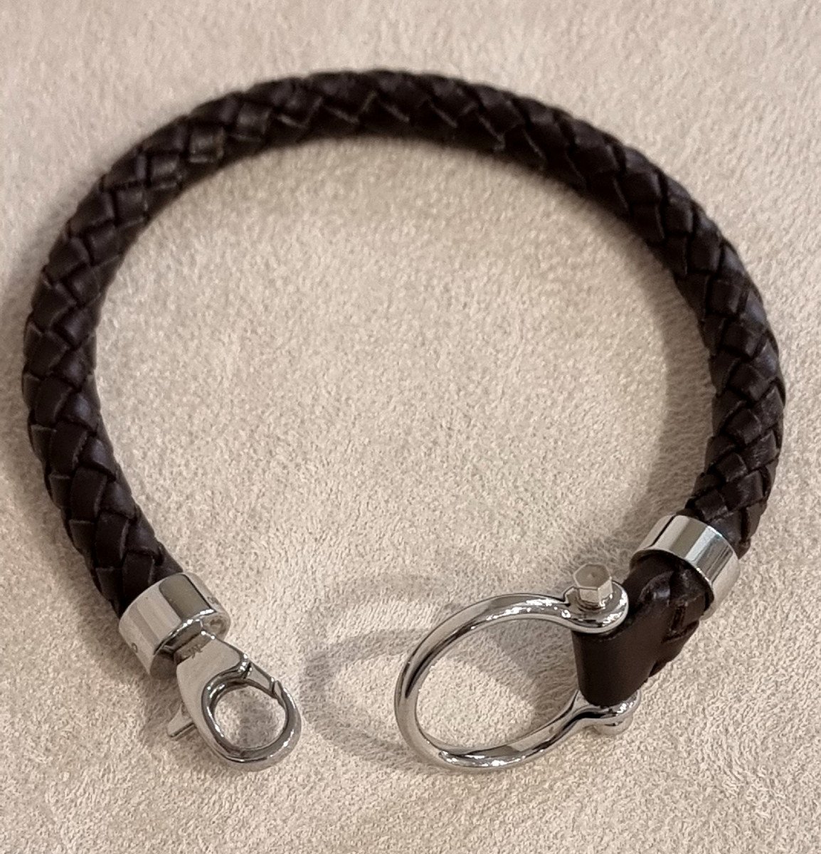 Omega Men's Bracelet Leather & Steel-photo-2