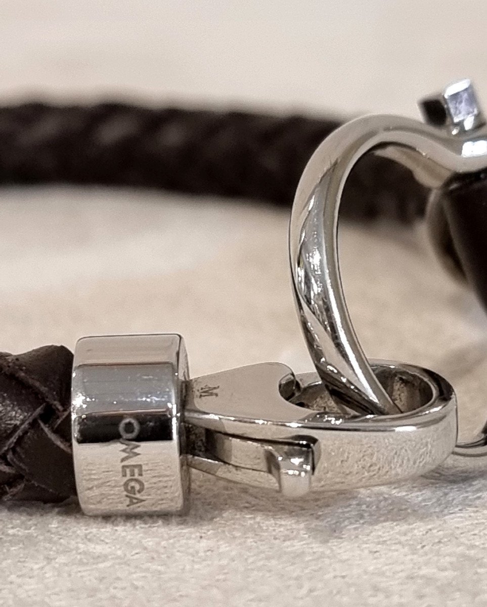 Omega Men's Bracelet Leather & Steel-photo-3