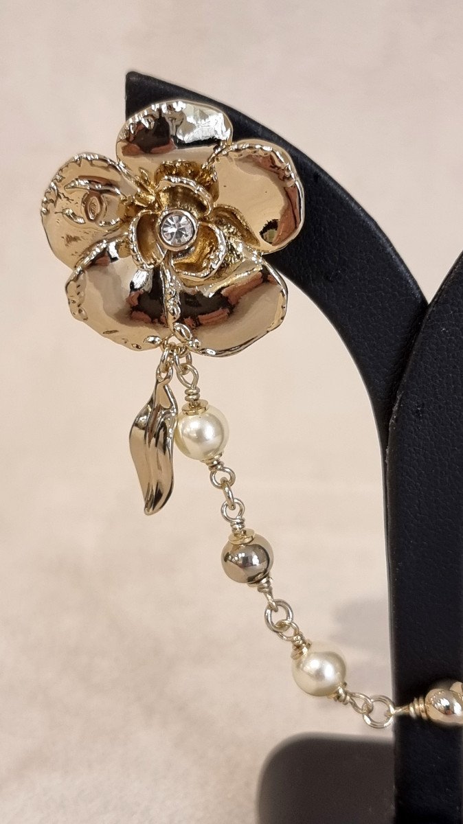 Chanel Broche Camélias Double Pin's -photo-2