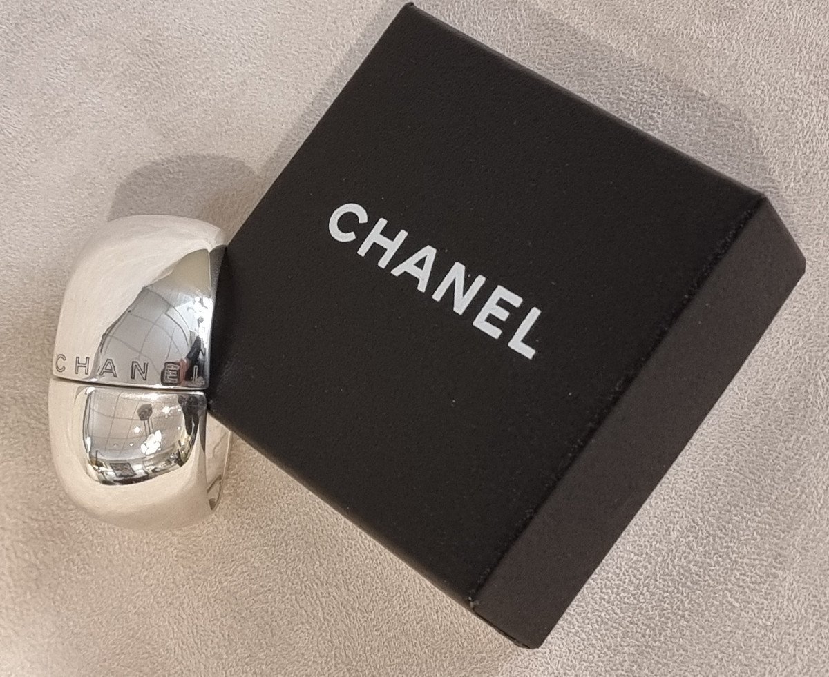 Chanel Bracelet Manchette En Argent 925 Millèmes