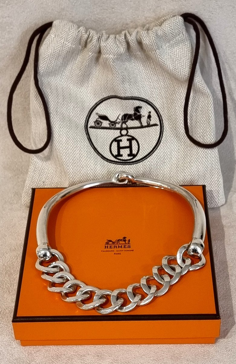 Hermès Princesse Des Steppes Collier De 1998 En Argent 925 Millièmes-photo-1