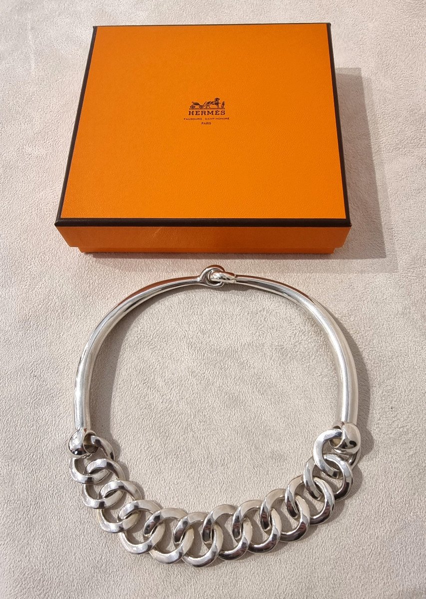 Hermès Princesse Des Steppes Collier De 1998 En Argent 925 Millièmes-photo-2