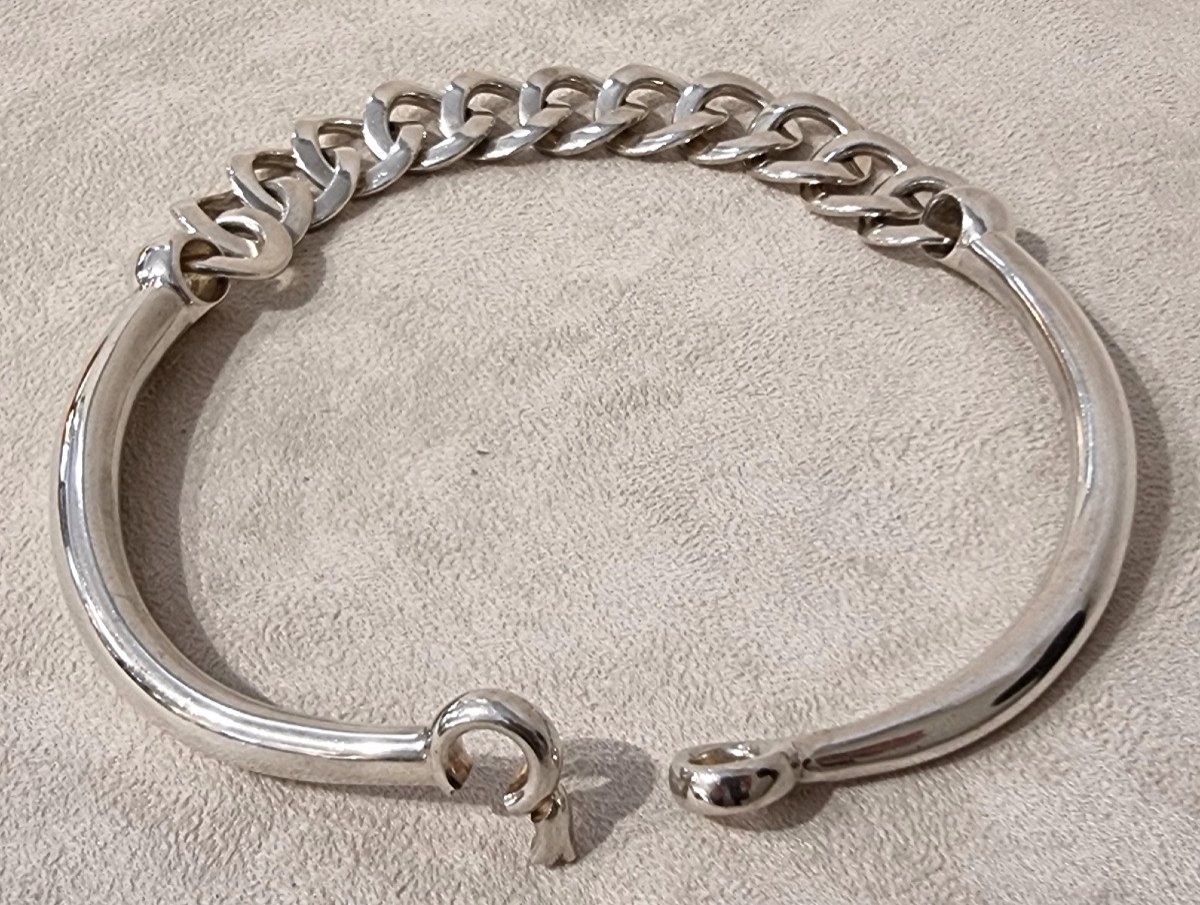 Hermès Princesse Des Steppes Collier De 1998 En Argent 925 Millièmes-photo-3