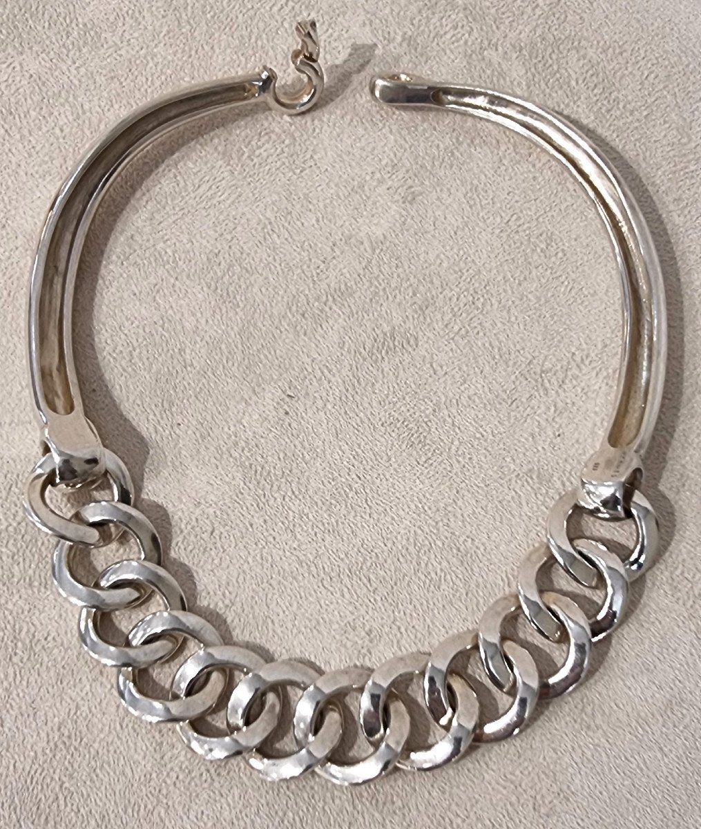 Hermès Princesse Des Steppes Collier De 1998 En Argent 925 Millièmes-photo-4