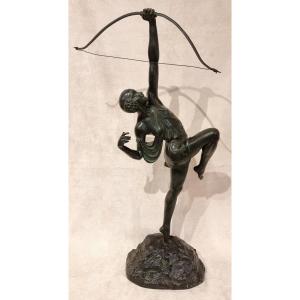 Pierre Le Faguays Diane Bronze Sculpture Art Deco 1930