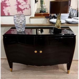 Maurice Jallot Commode Laque Noire  Art Déco 1935-1940 