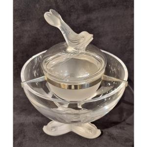 Lalique Model Igor Crystal Caviar Service 1970