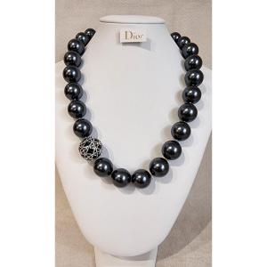 Christian Dior Collier Perles & Cristal 