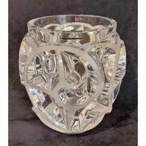 Lalique Vase Cristal Modèle Tourbillons