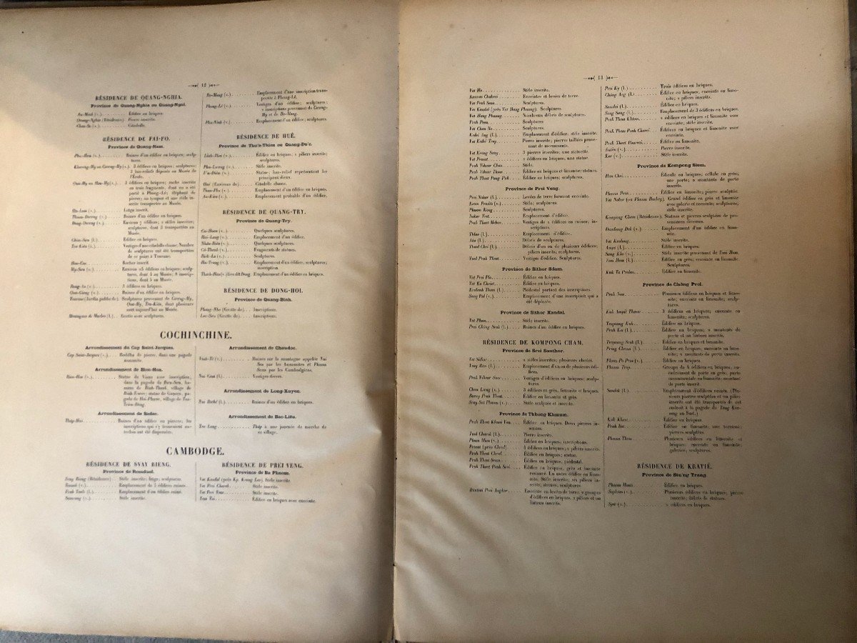 Archaeological Atlas Of Indochina, Champa And Cambodia Lunet De Lajonquière 1901-photo-3