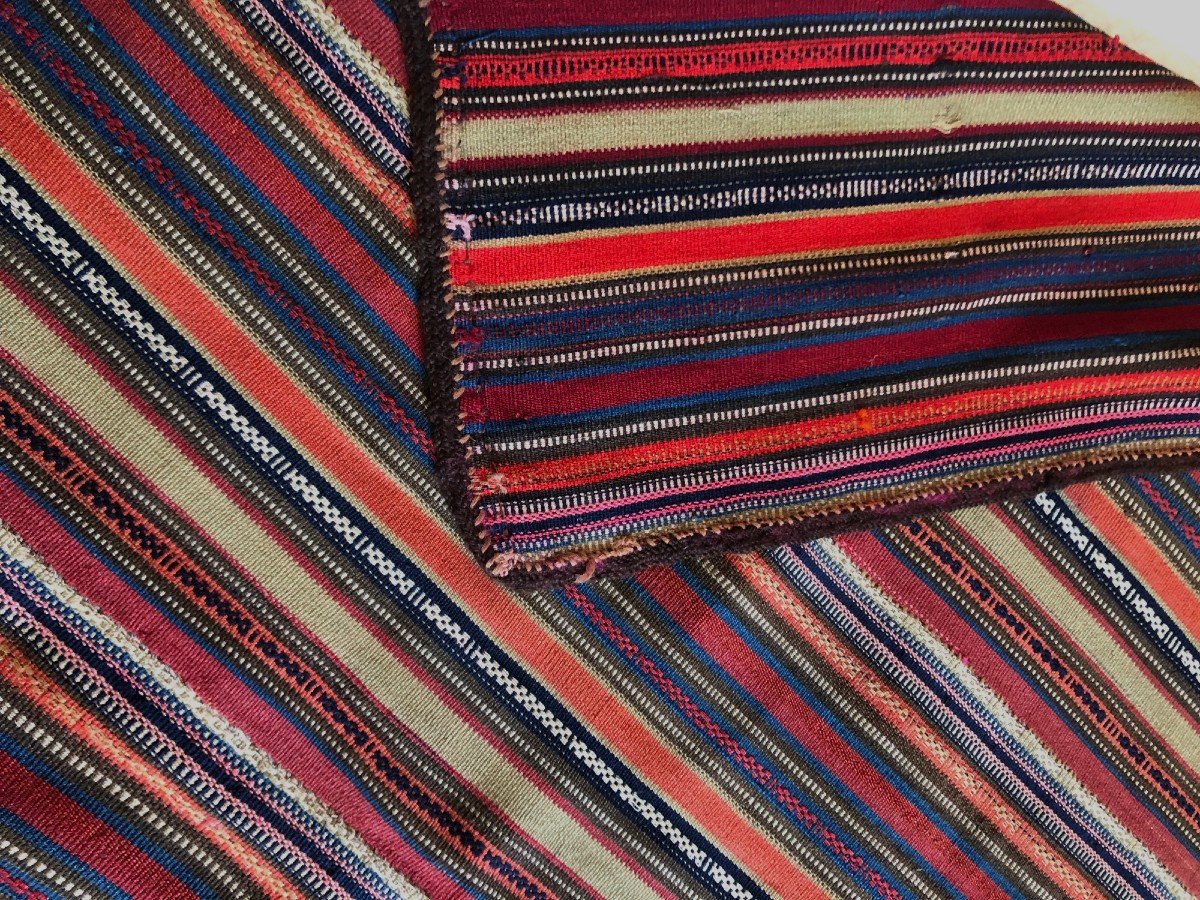 XIX Striped Caucasian Rug -photo-1