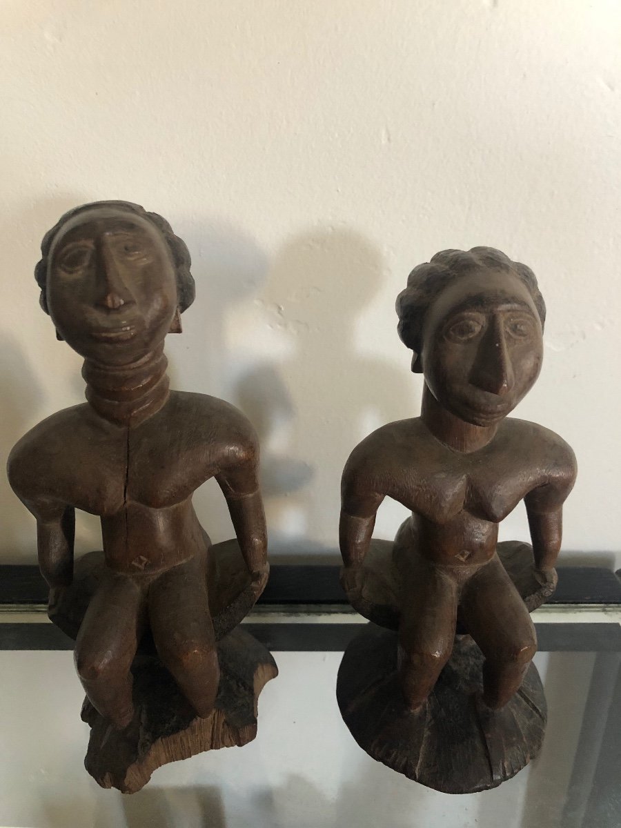 Pair Of Ashanti Statuettes -photo-3