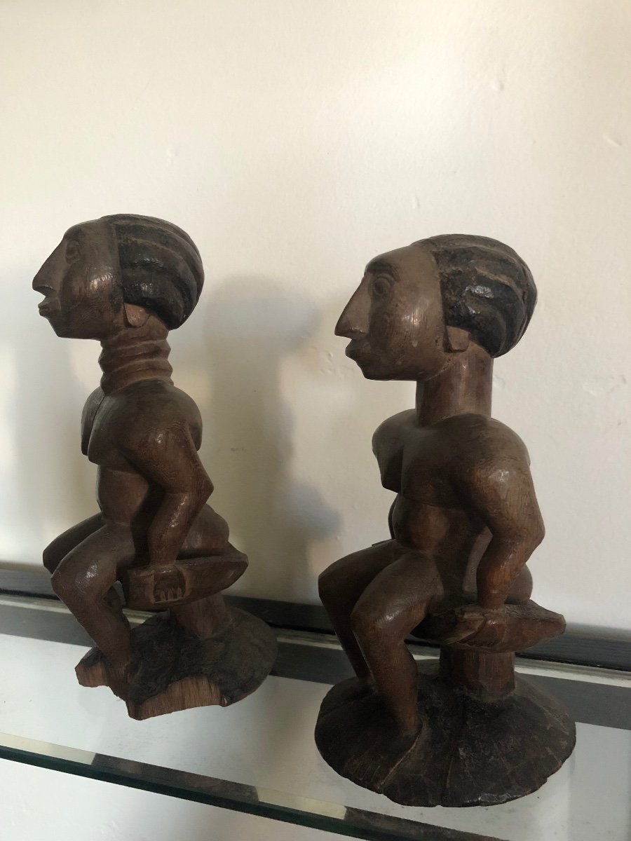 Pair Of Ashanti Statuettes -photo-4