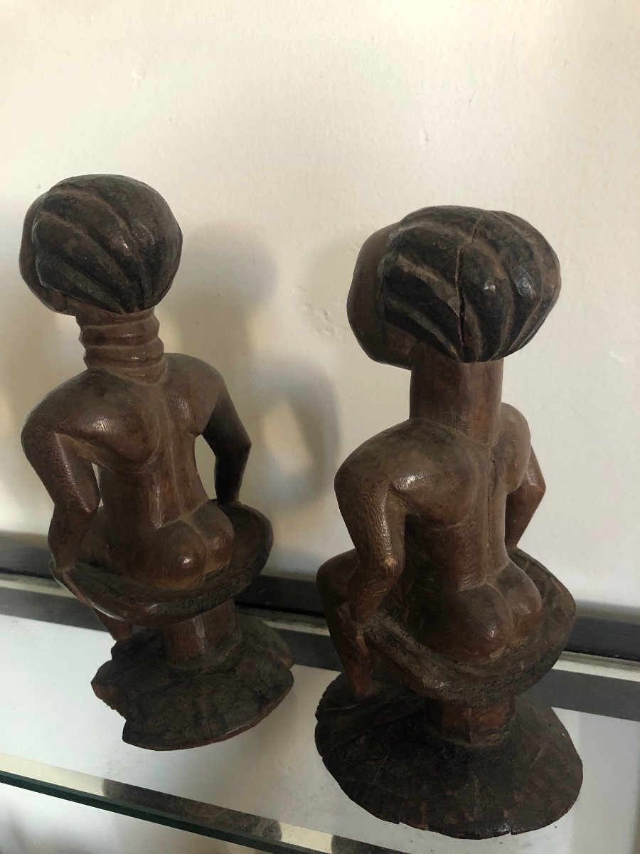 Pair Of Ashanti Statuettes -photo-5