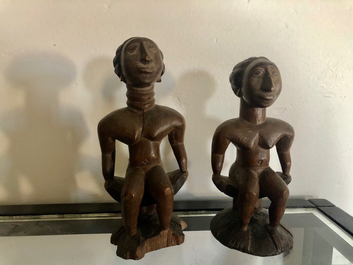 Pair Of Ashanti Statuettes 