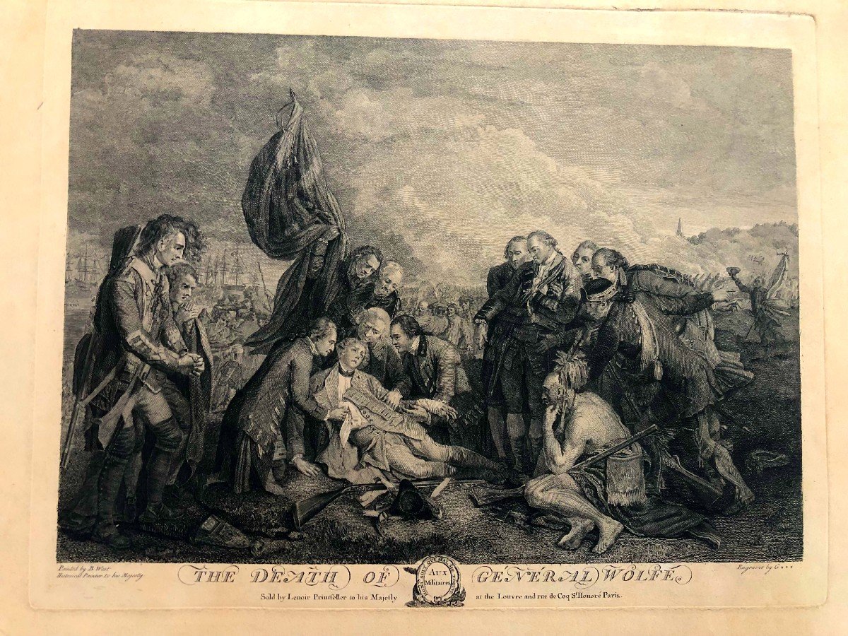 Death Of General Wolfe XIX Engraving Benjamin West