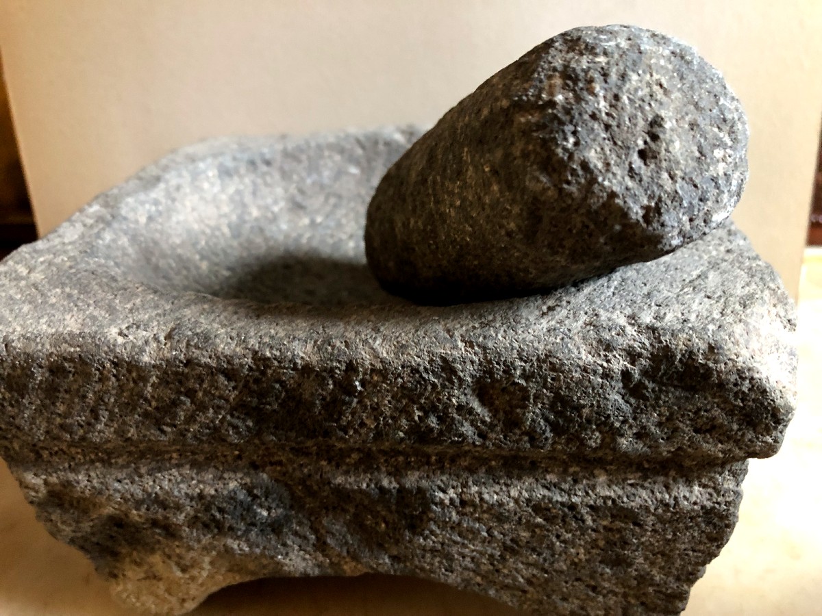 Basalt Mortar And Pestle Chile XVII