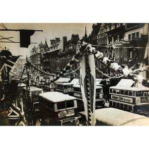 Photo Of The Festooning Of The Streets Of London, George V Silver Jubilee 1935