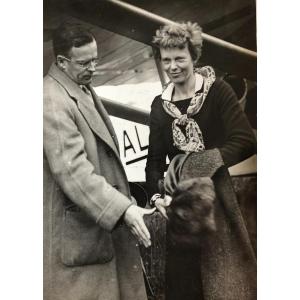 Photo Of Amelia Earhart, Mexico-ny Flight 1935 By Louis Meurisse