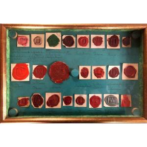 Collection Of Seals From Great Families, 18th And 19th Centuries