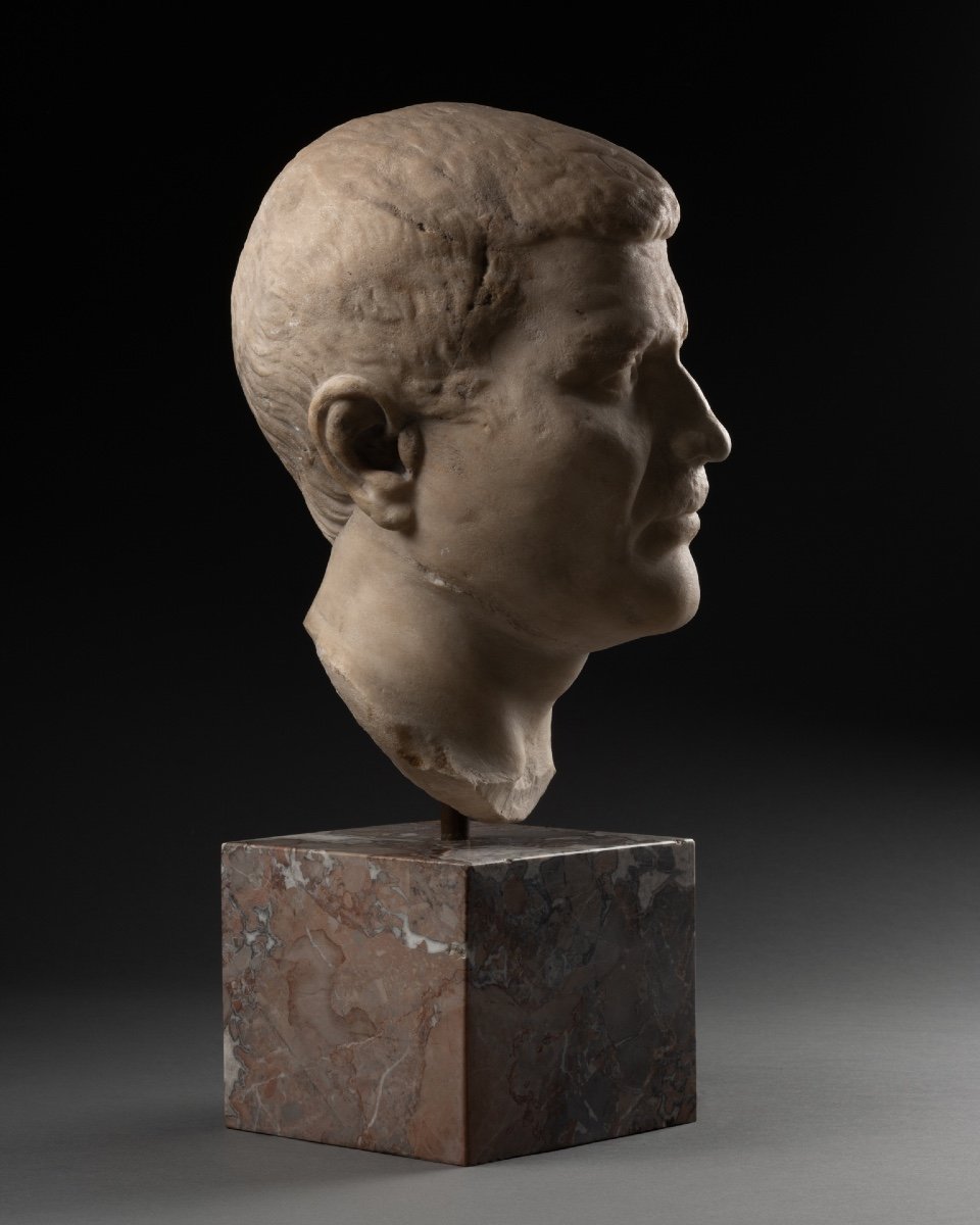 Head Of Agrippa - Marble - Roman Empire - 1st Century Bc-photo-6