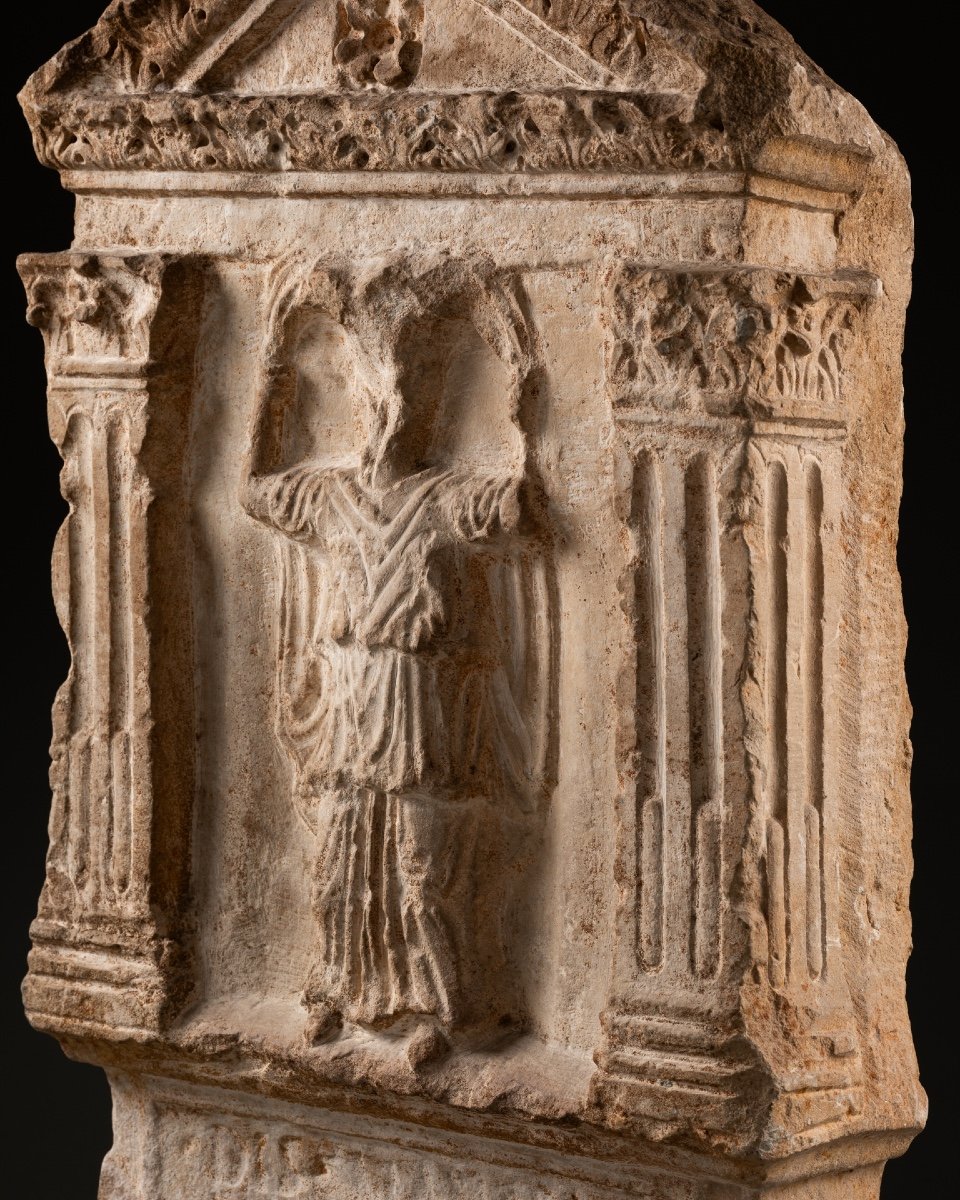 Stone Funerary Stele - Roman Empire-photo-3