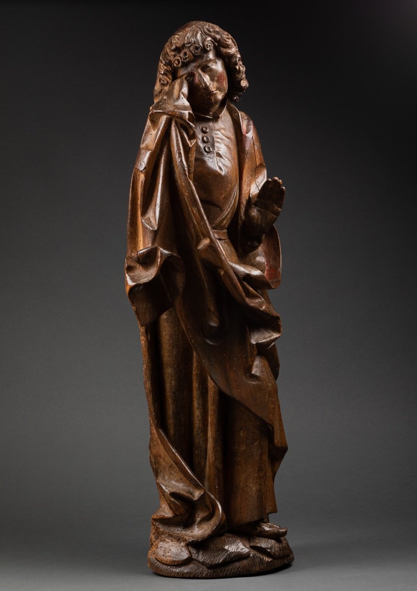 Saint John At Calvary In Wood Attributed To Daniel Mauch - Germany - Circa 1500-photo-4