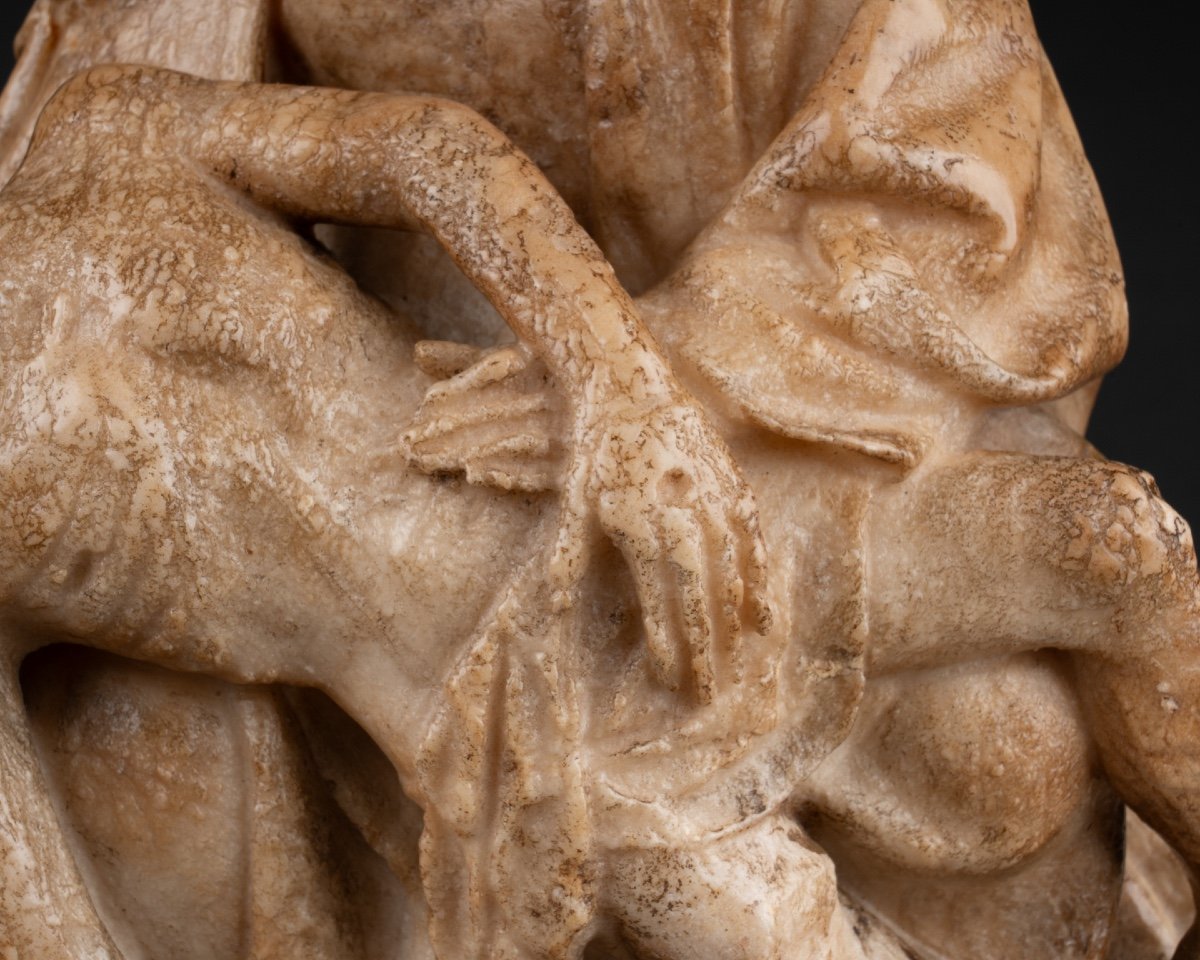 Pietà - Alabaster - Circa 1420-photo-2