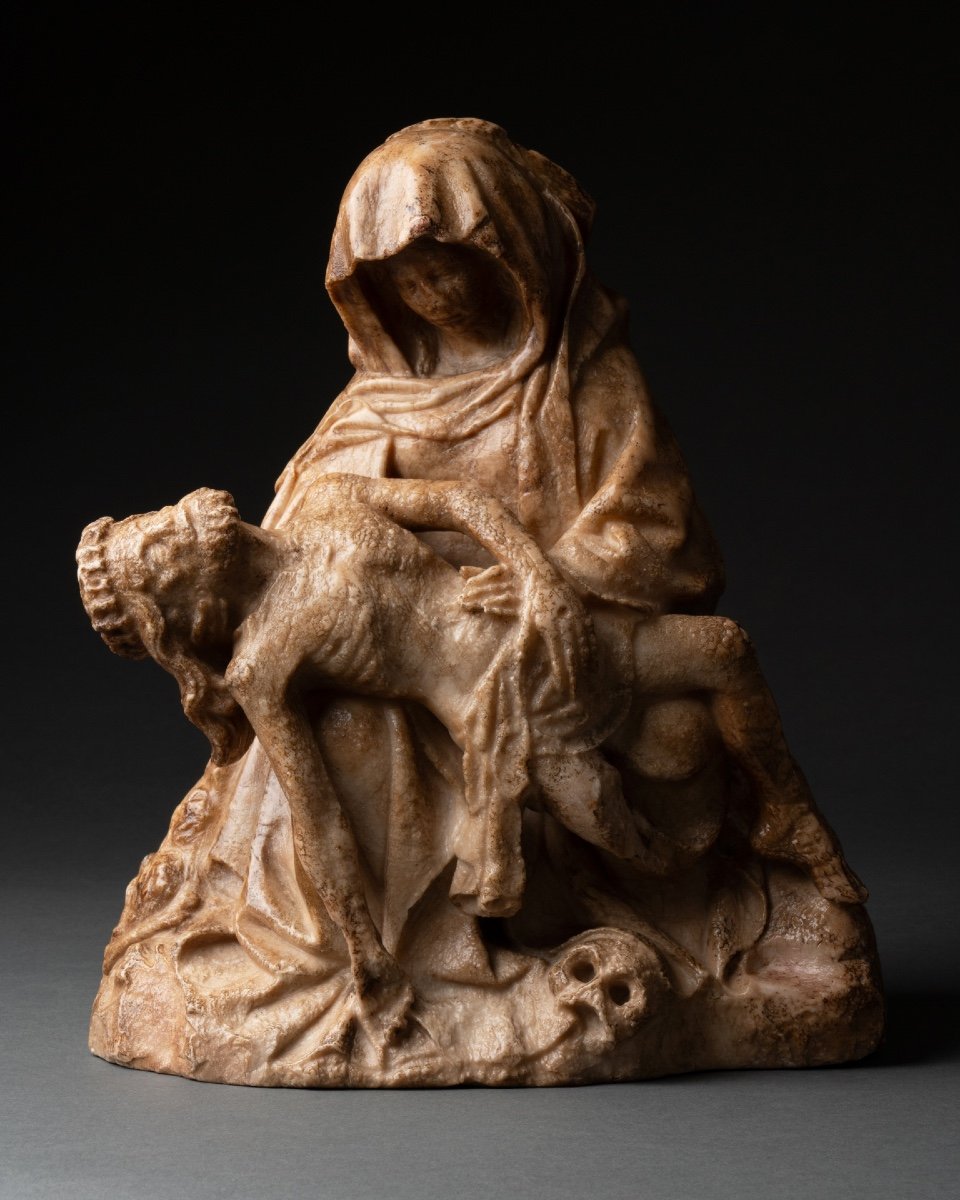 Pietà - Albâtre - Circa 1420-photo-6