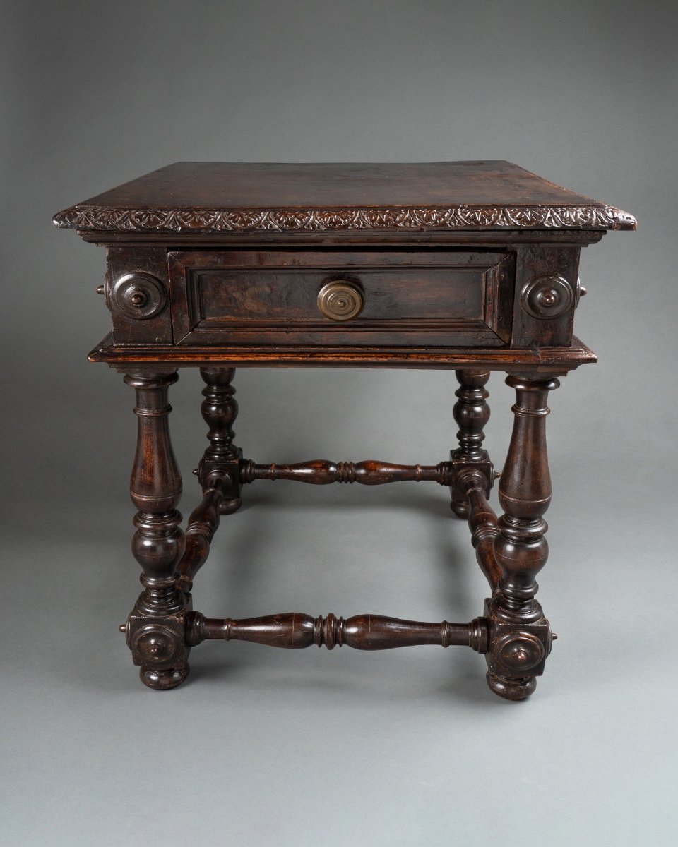 Small Walnut Table - Northern Italy - 16th Century-photo-3