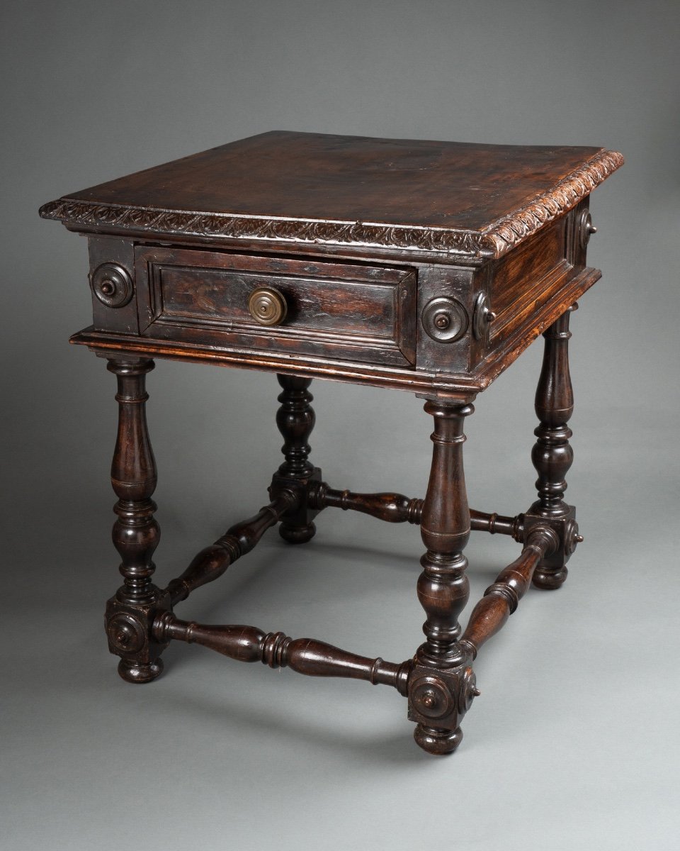 Small Walnut Table - Northern Italy - 16th Century