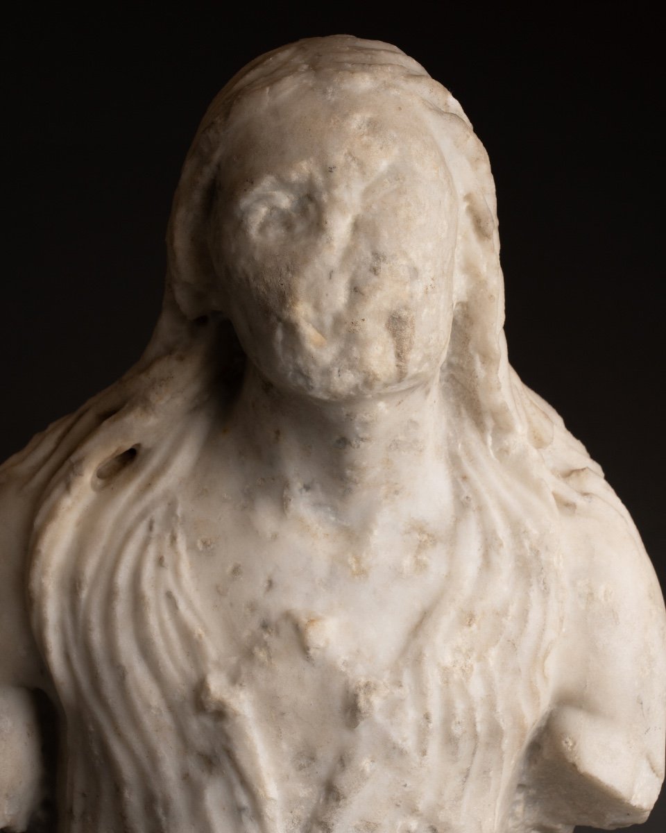 Saint Mary Magdalene Penitent - Marble - Italy - 15th Century-photo-2