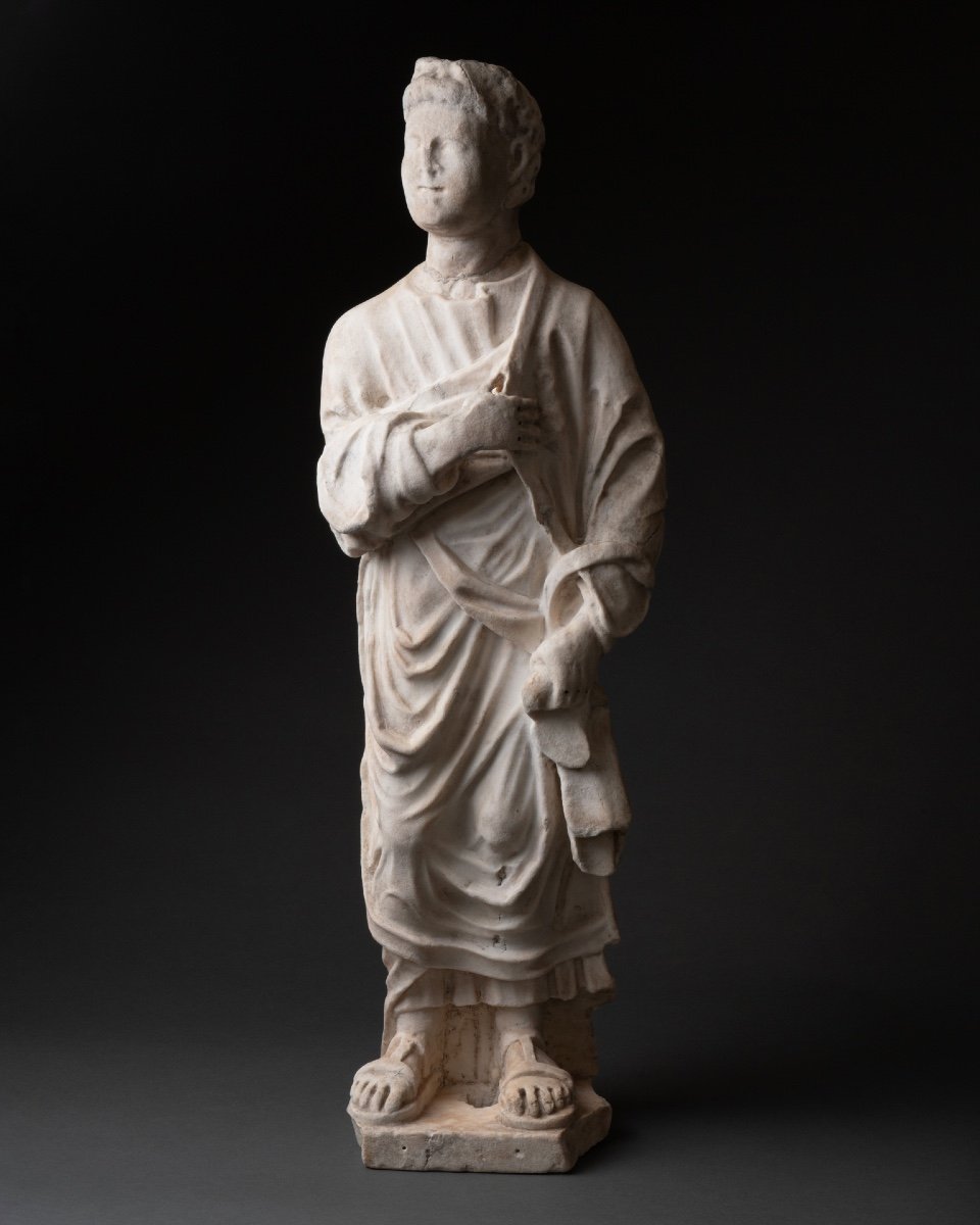 Statuette Of A Prophet - Florence, 1300 / 1325