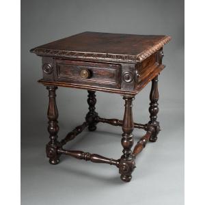 Small Walnut Table - Northern Italy - 16th Century