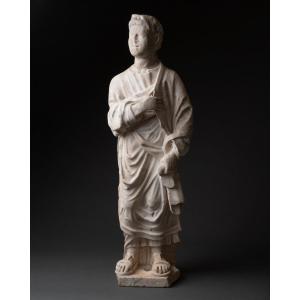 Statuette Of A Prophet - Florence, 1300 / 1325